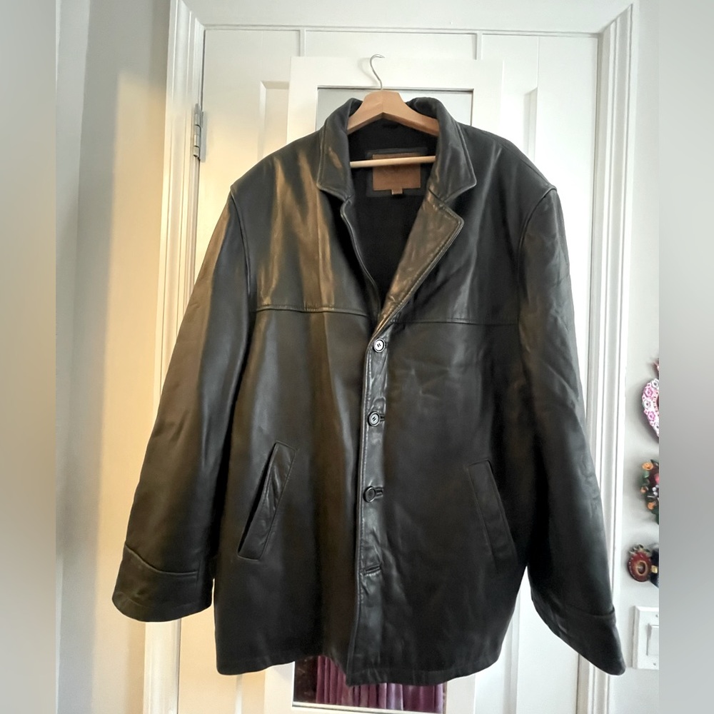 Citi Citterio Mens Italian leather jacket size XXL